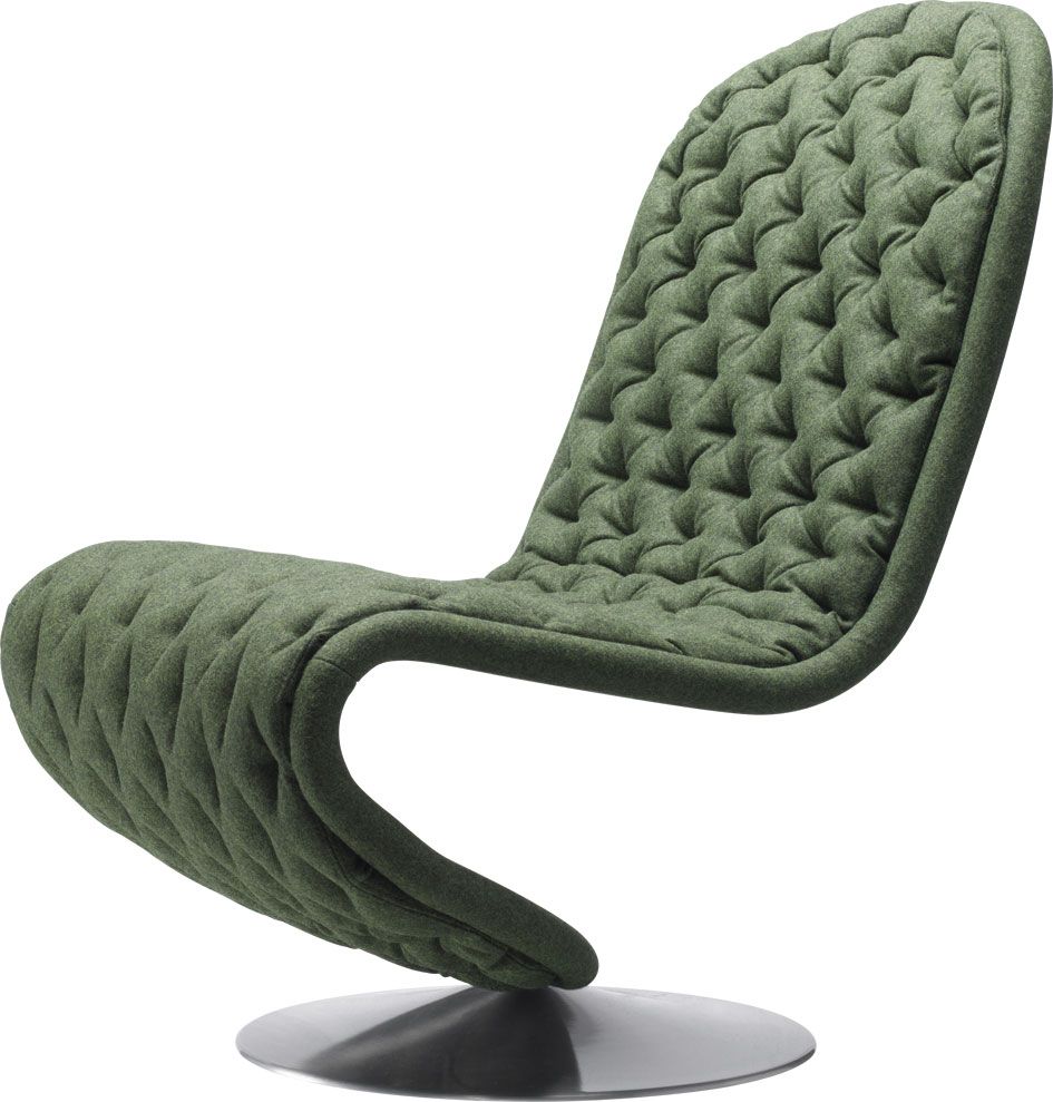System 1-2-3 Lounge Deluxe Round Base Armchair Verpan 
