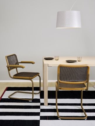 S 64 V Tubular steel classic cantilever chair Thonet