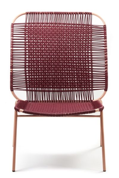 Cielo Lounge Chair High Lounge Chair High Outdoor ames Red - Pink sand