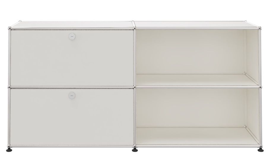 USM Haller Sideboard 2 Open / 2 Flaps left Pure white - FAST DELIVERY
