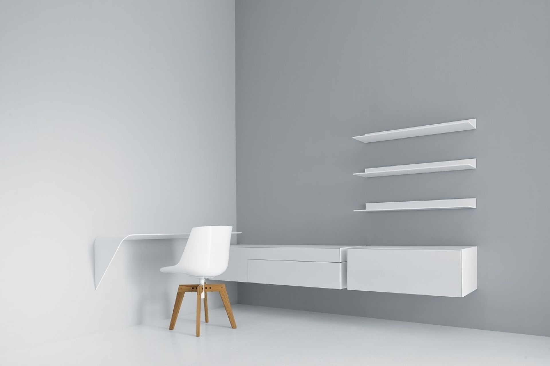Mamba Light rack / wall bureau MDF Italia