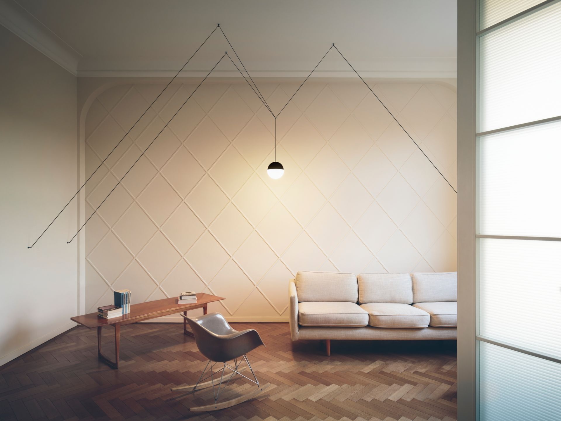 String Light Sphere Head Pendant lamp Flos