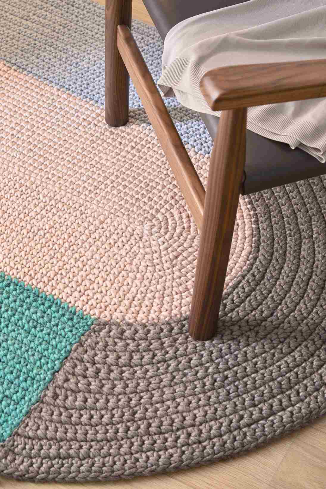 The Crochet Collection Embroidery Rug 180x100 cm Gan 