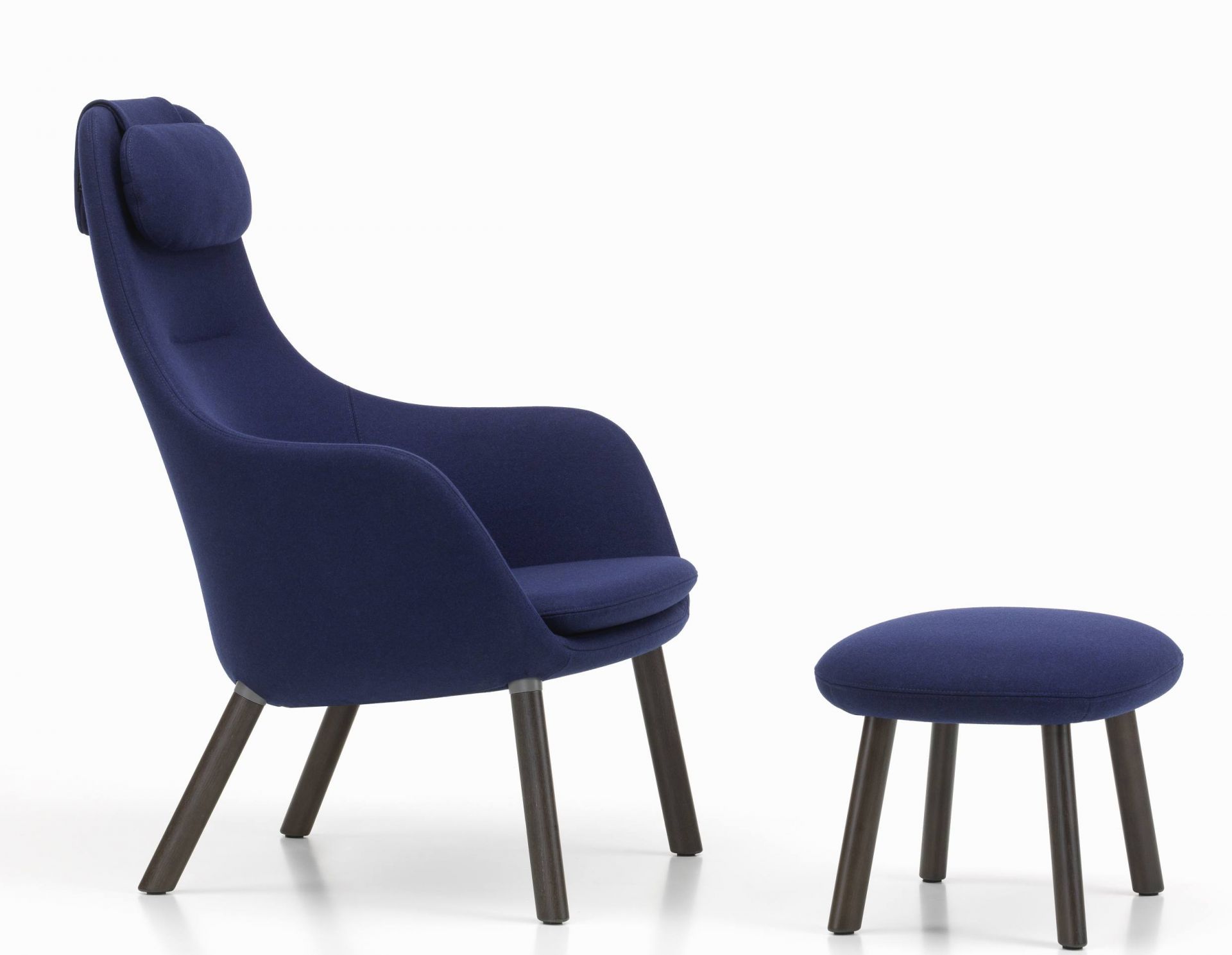 Hal Lounge Chair Armchair + Ottoman Vitra Hal Lounge Chair Armchair + Ottoman Vitra