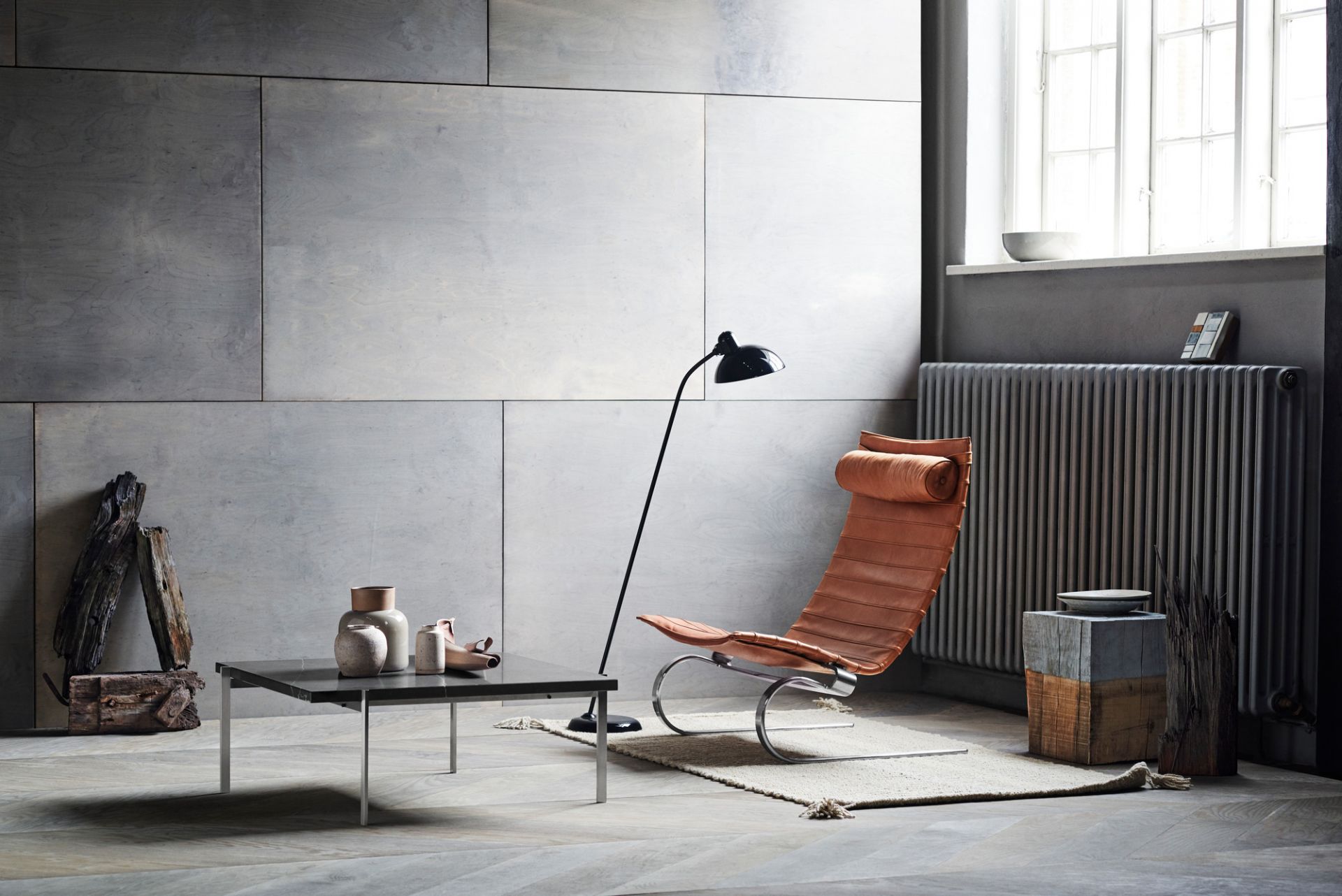 6556 F Floor lamp KAISER idell Fritz Hansen