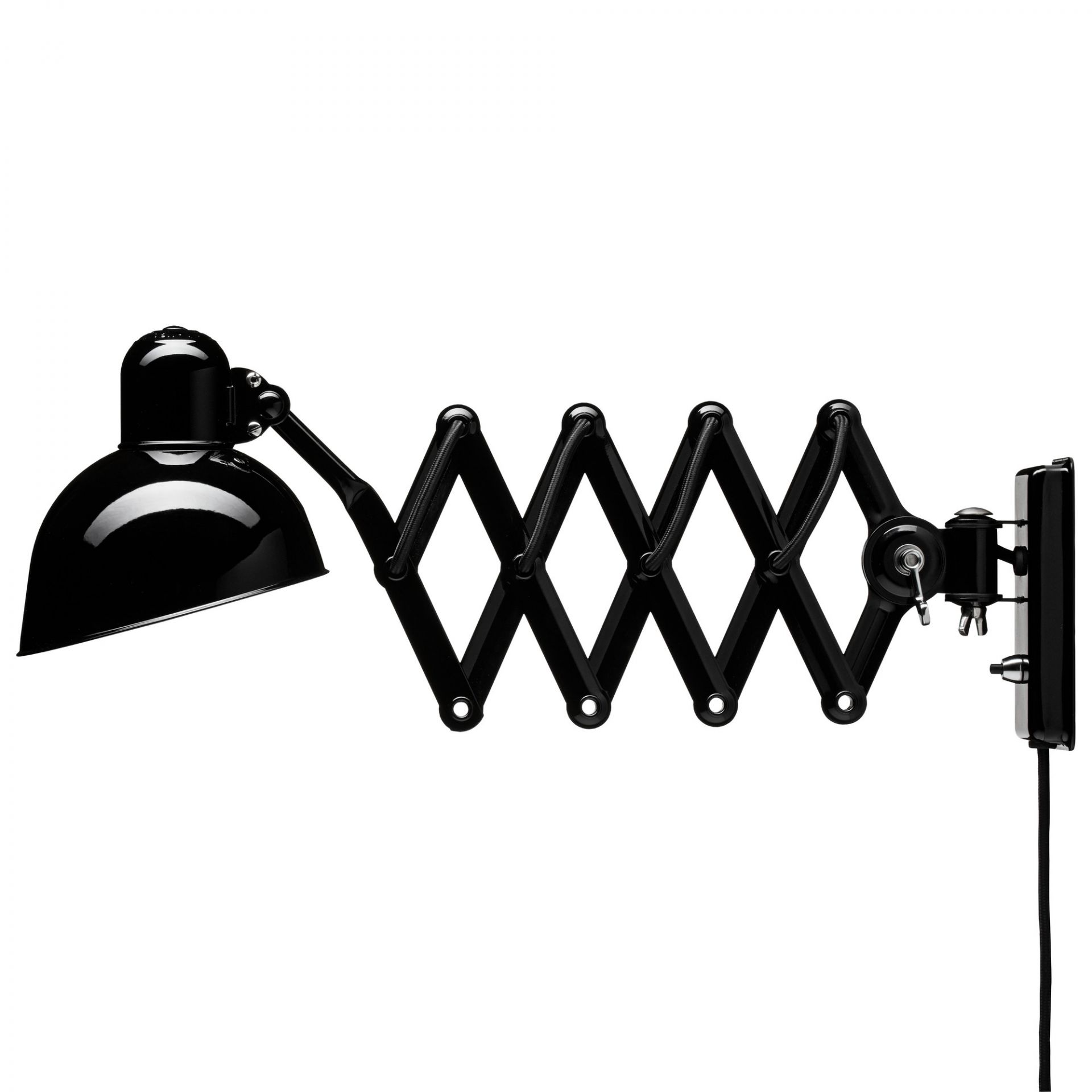 6718 Scissor lamp KAISER idell Black gloss Fritz Hansen SINGLE PIECES