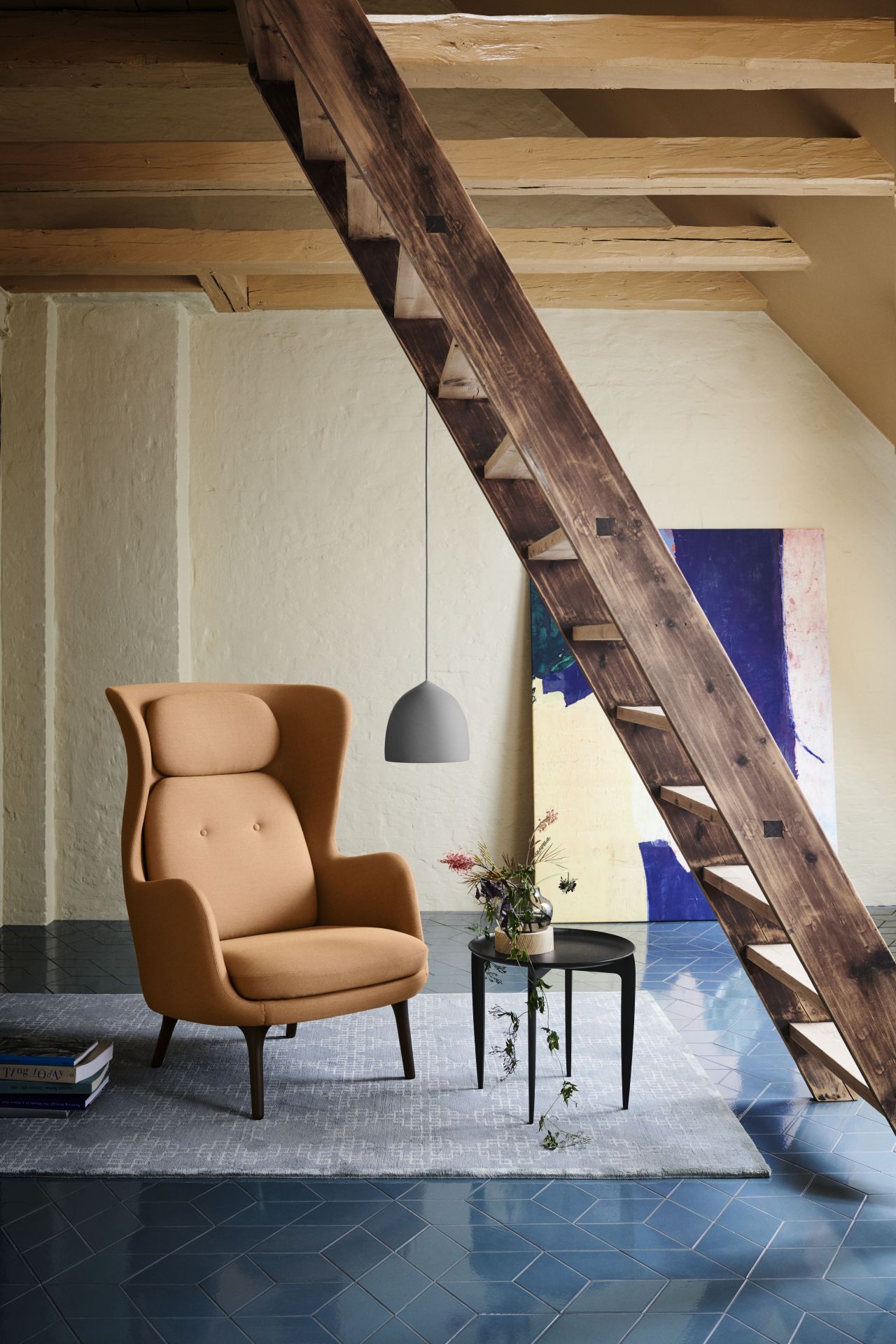 Ro Armchair Wood Fritz Hansen