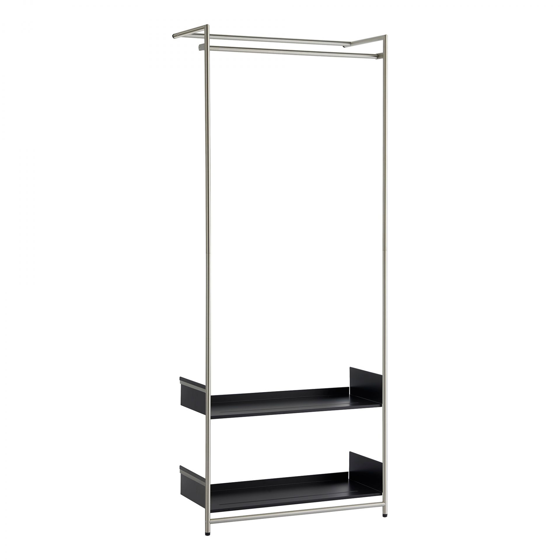 Comba Anlehngarderobe Mox Gestell chrom glanz Tablaren schwarz