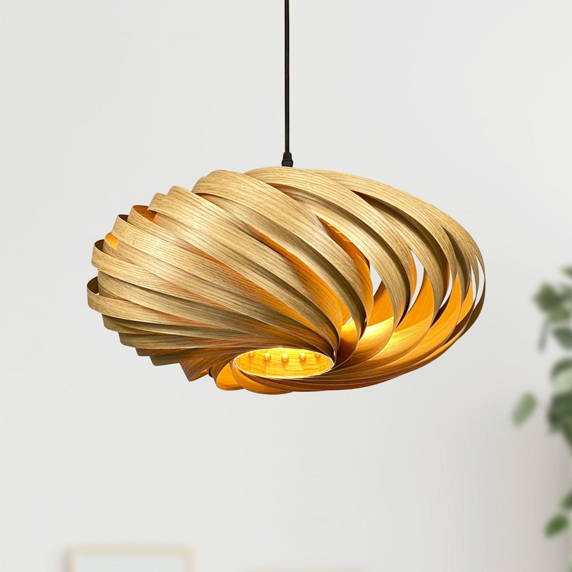 Veneria Pendant lamp Ø50 cm Oak Gofurnit