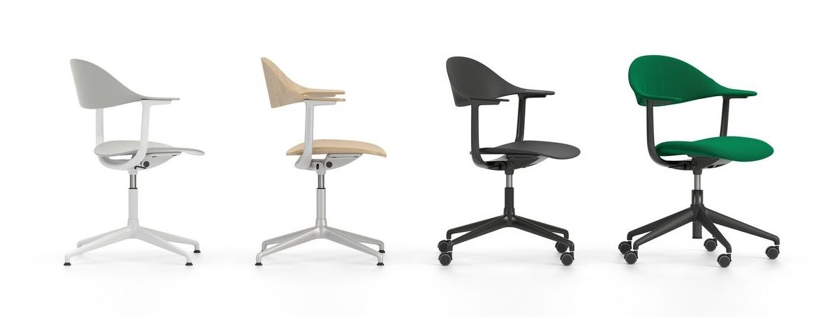 Mynt back and seat plastic office swivel chair Vitra