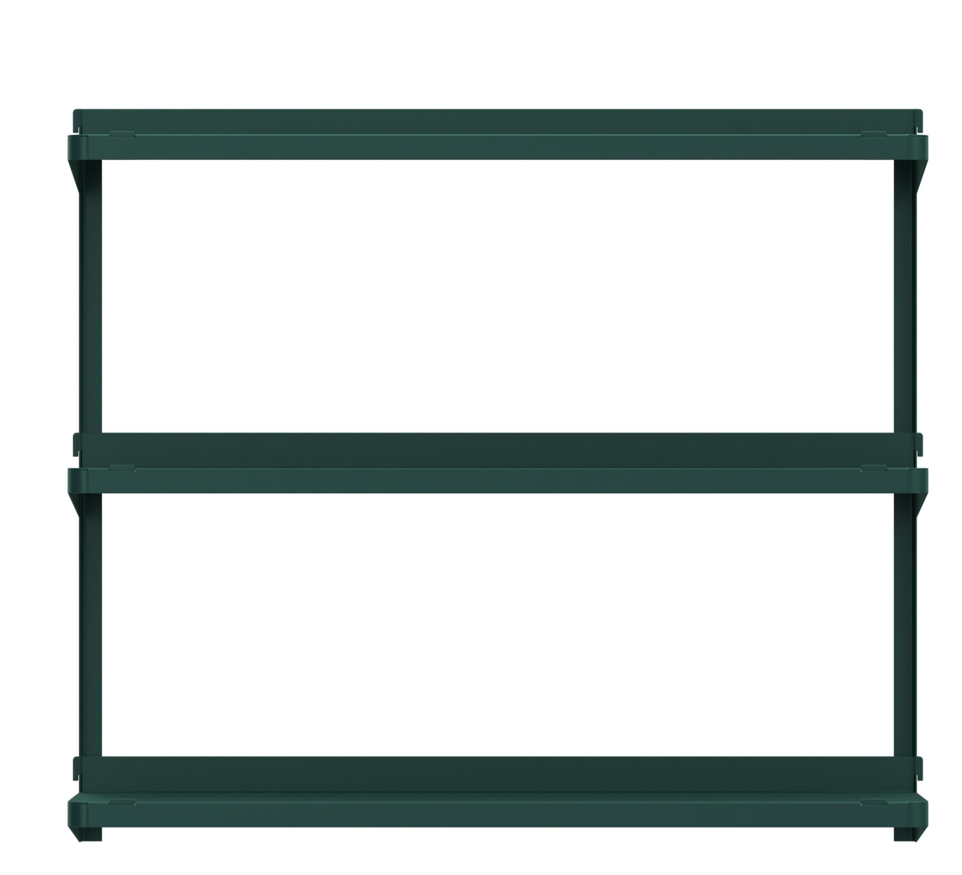 Click wall shelf W 71 x D 21 x H 61 cm / DARK GREEN New Tendency SINGLE PIECES