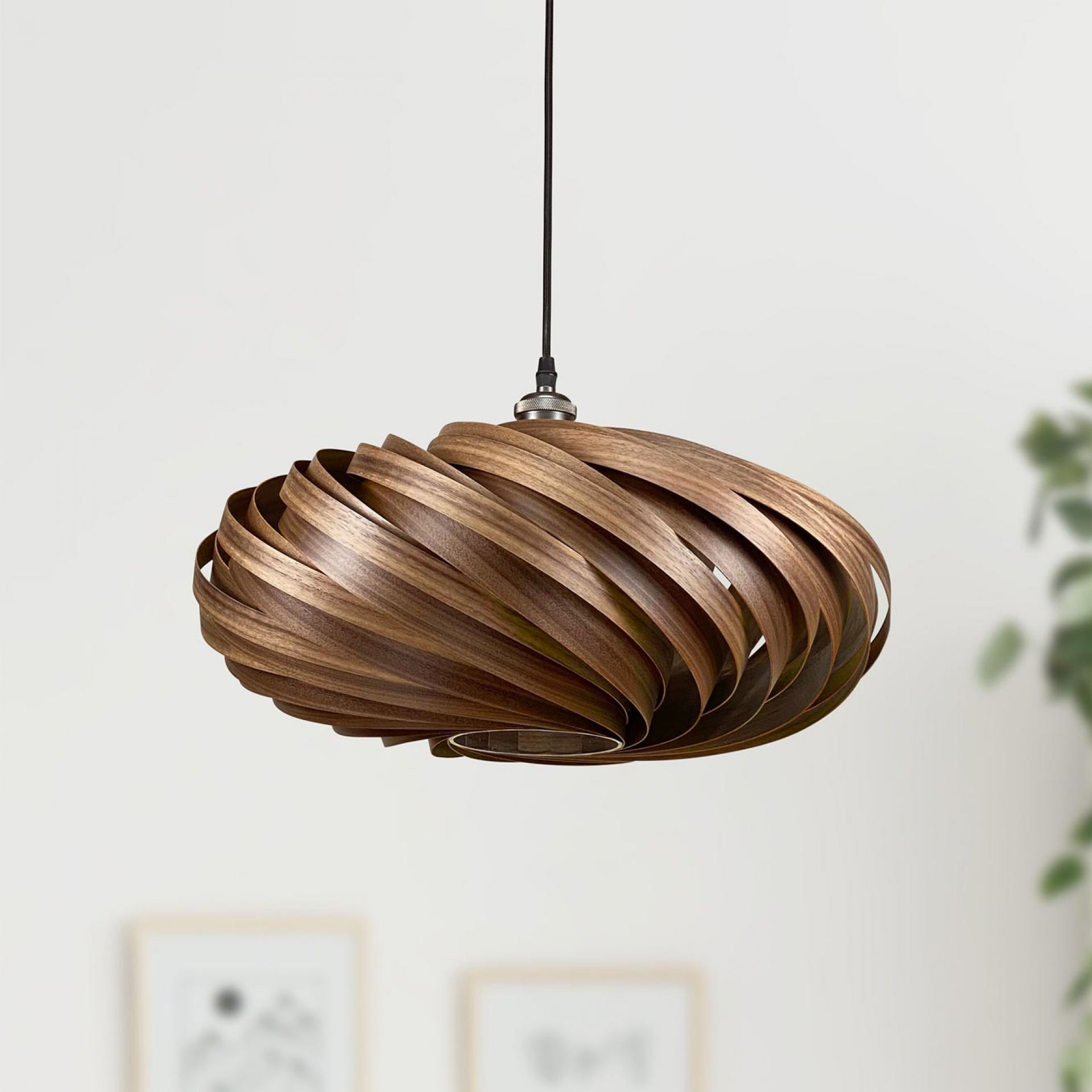 Veneria Pendant lamp Ø50 cm Walnut Gofurnit
