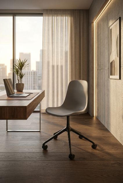 Elephantino chair with castors Kristalia