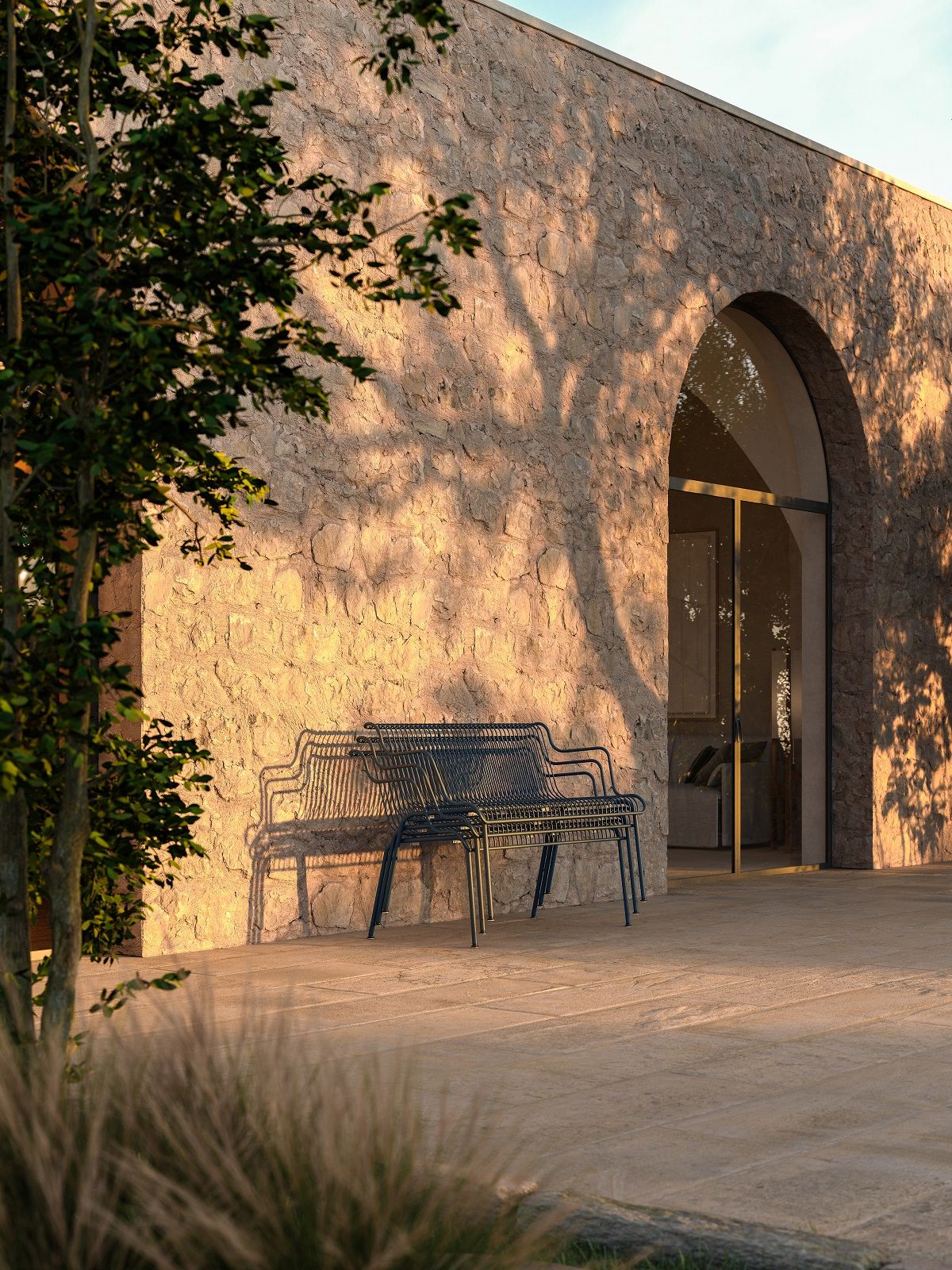 South Outdoor Bench Magis