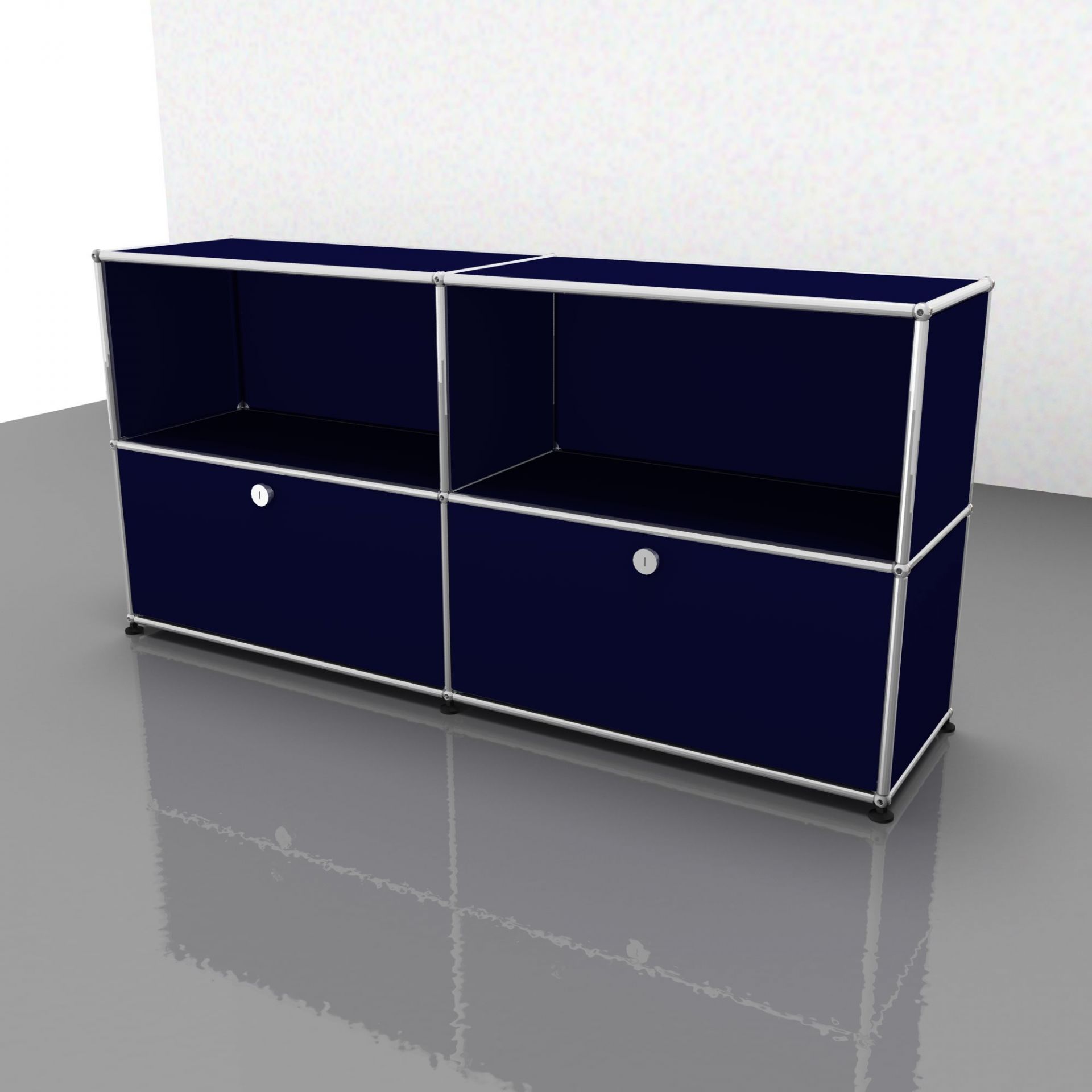 USM Haller Sideboard Schubladen – QUICK SHIP-stahlblau