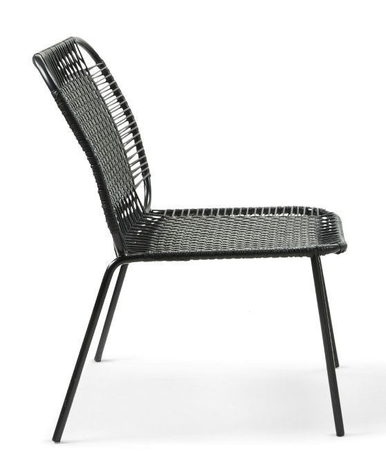Cielo Lounge Chair low Lounge Chair low Outdoor ames Black - Black
