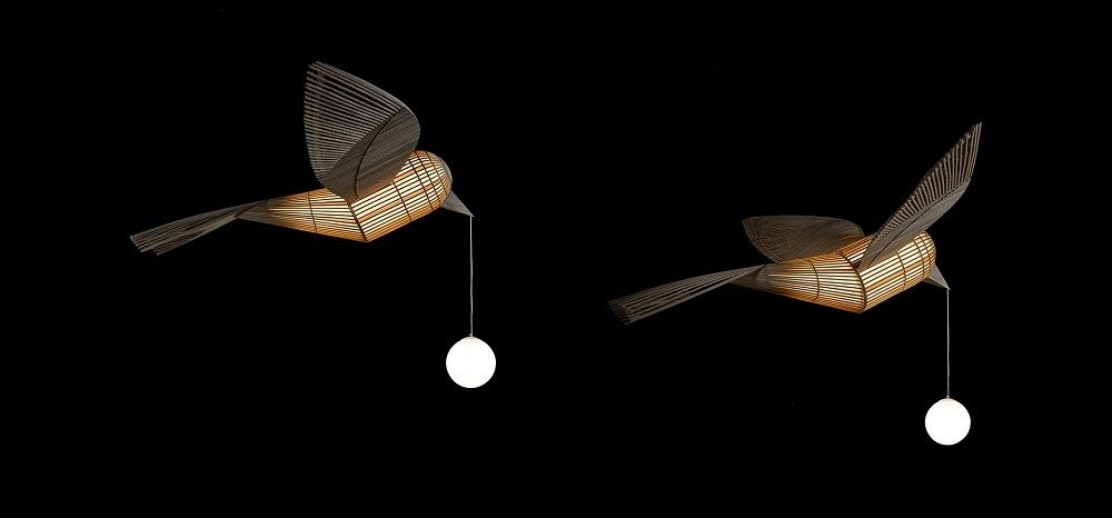 Big Bird / Birdy Suspension Lamp Sculpture LZF Lamps 