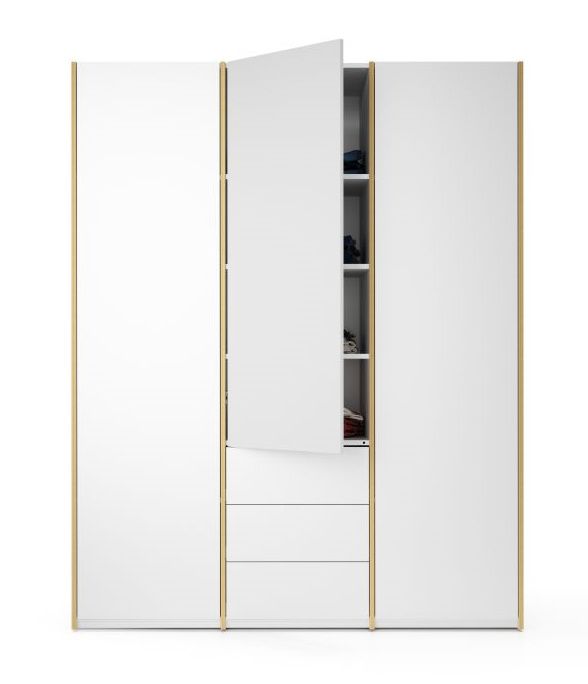 MODULAR PLUS wardrobe combination with 3 drawers Müller Möbelwerkstätten