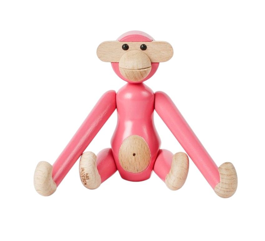 Monkey Mini coloured Kay Bojesen Pink