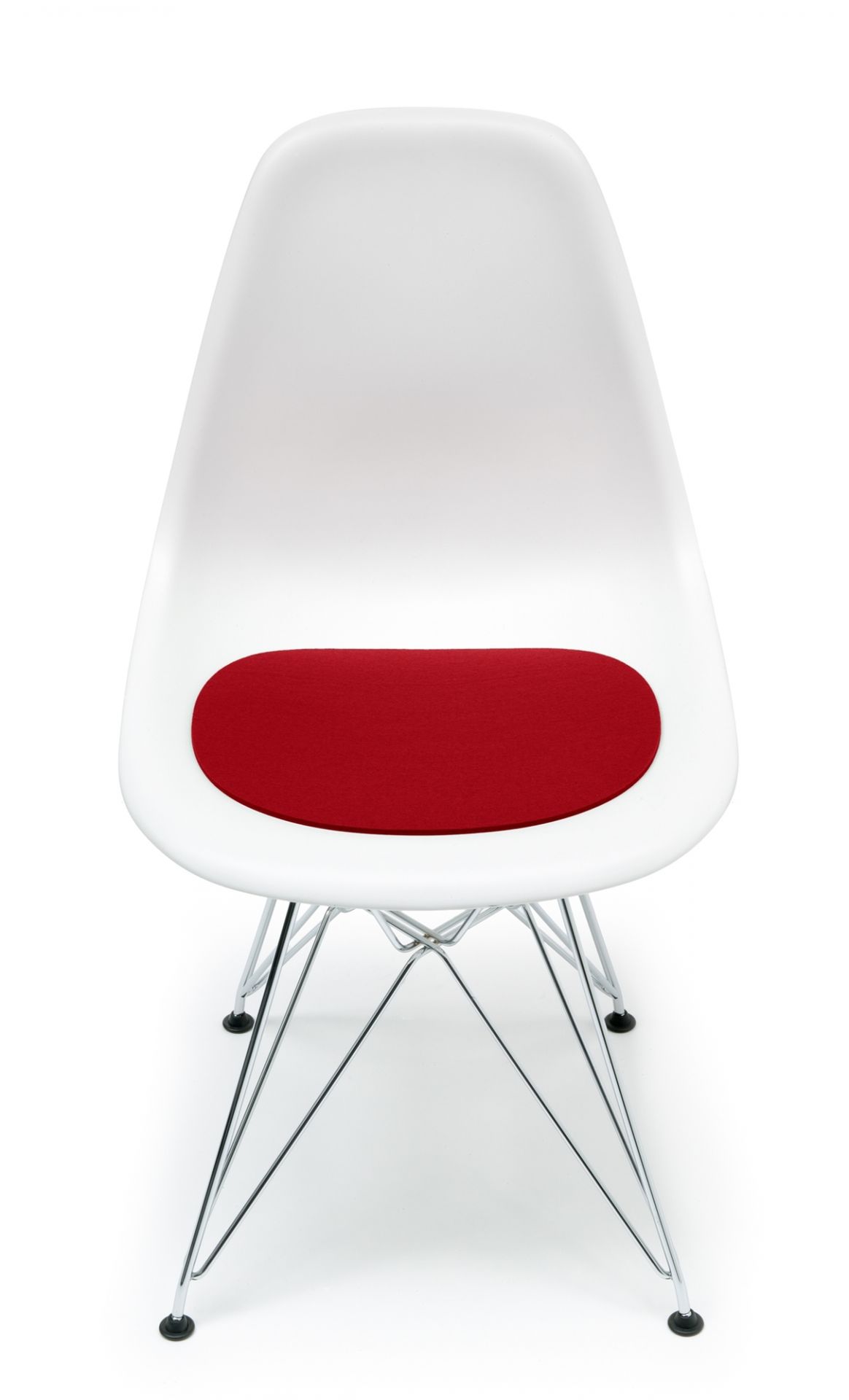 Seat pad-Felt pad Eames Plastic Side Chairs DSR / DSW red Hey Sign