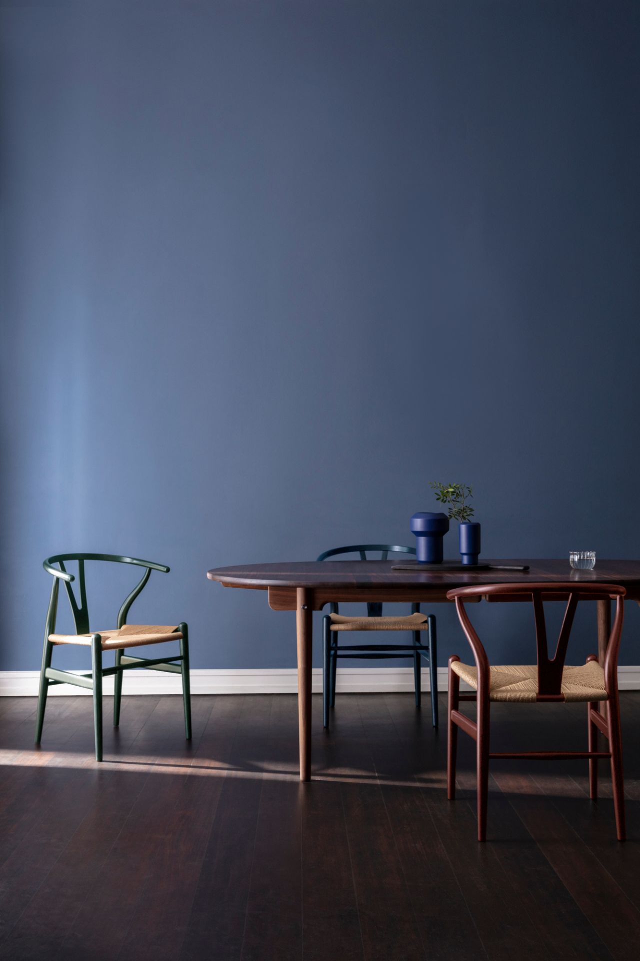 CH24 Wishbone Chair Russet & Blues or Harmony Carl Hansen & Søn