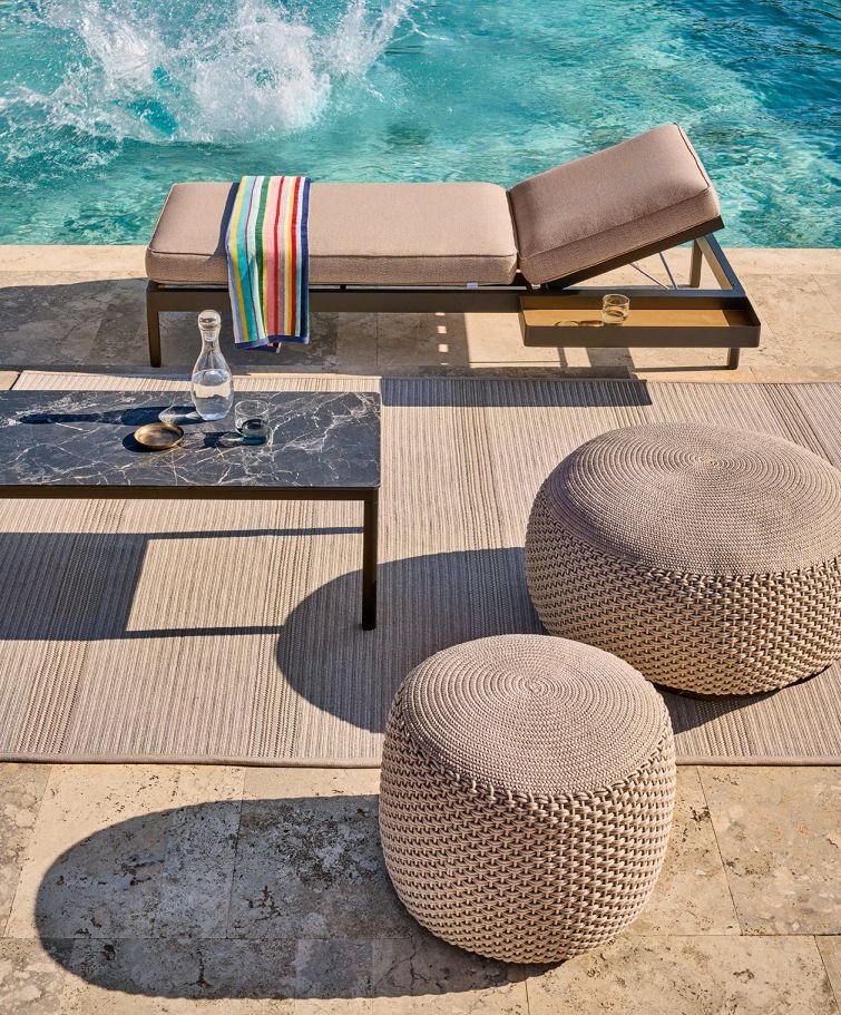 Pouf Stool Medium Indoor / Outdoor Weishäupl
