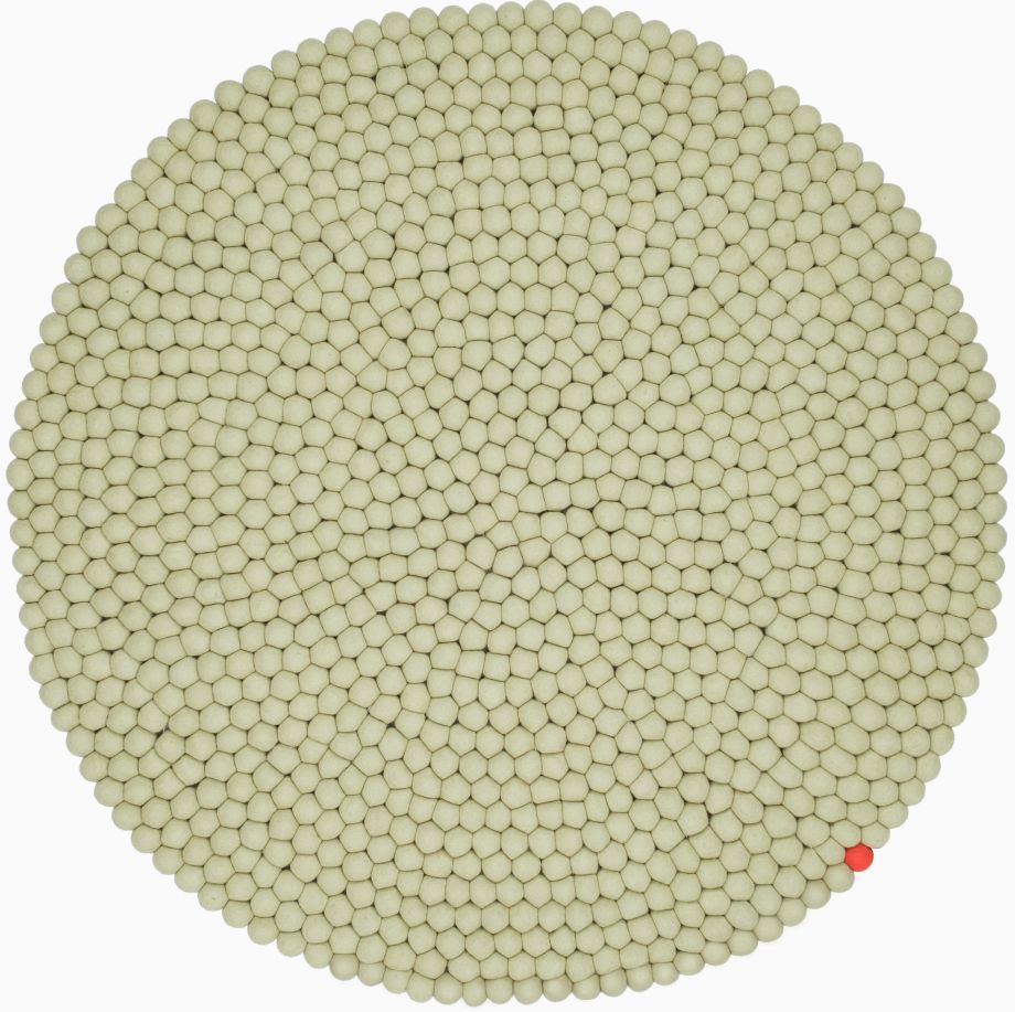 Big One Round Felt carpet Ø 200 cm myfelt Green beige