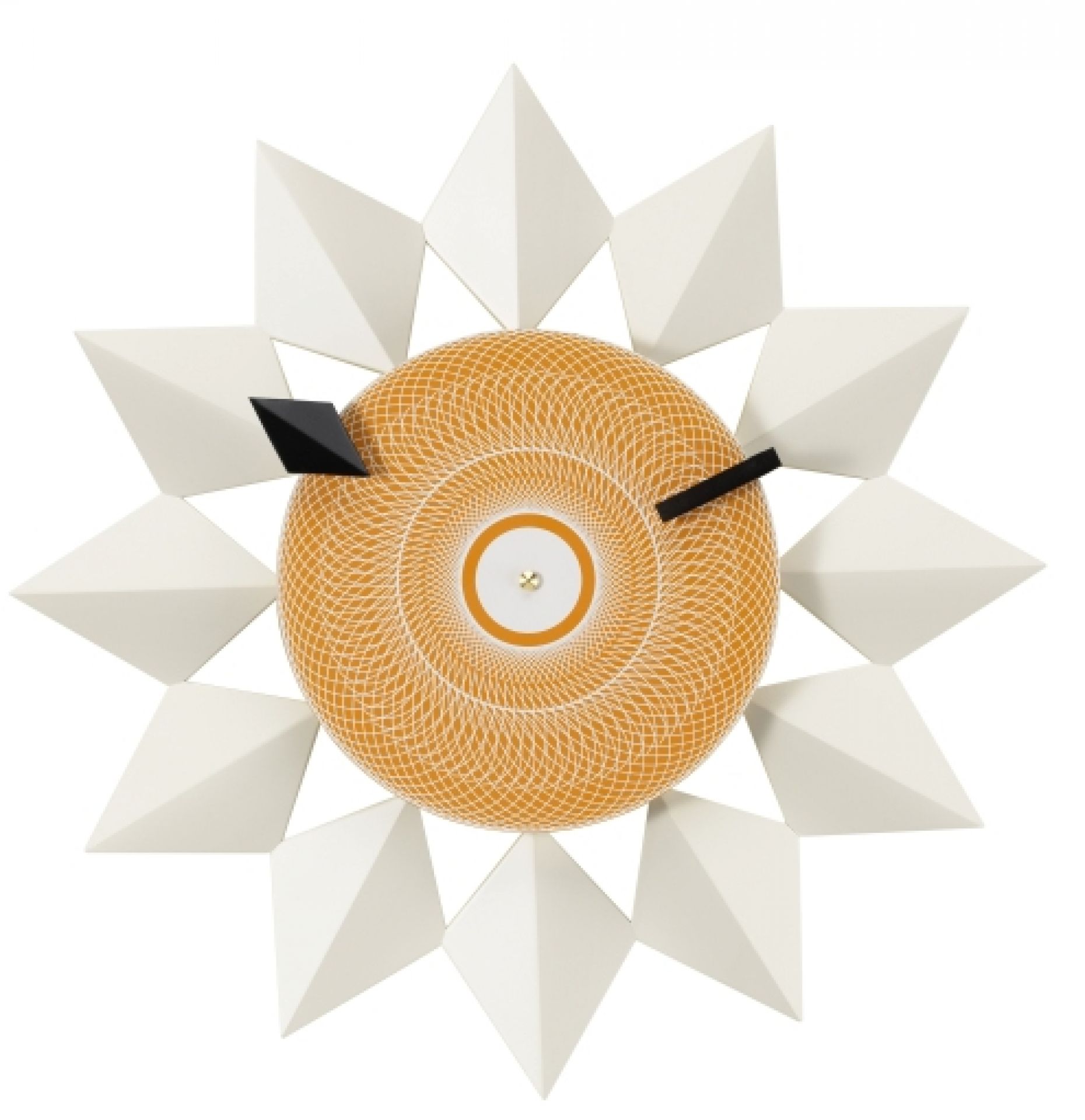  Diamond Markers Clock Wall Clock White Vitra
