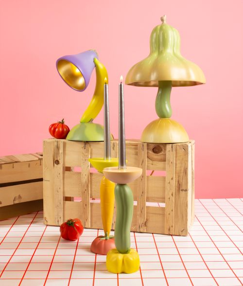 Vitamin Table lamp Table lamp Aubergine Seletti