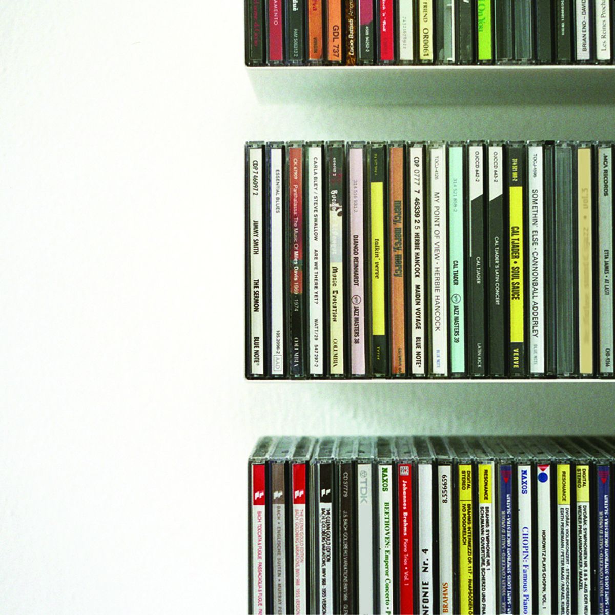 CD shelf Linea1 by Müller Möbelwerkstätten