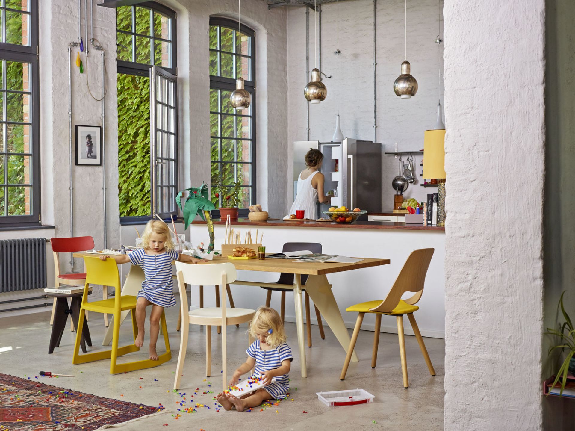 Tip Ton RE chair plastic Vitra Coral