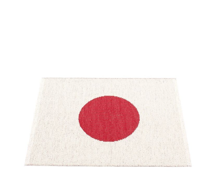 Vera Small One Plastic carpet 70x90 cm Pappelina Red