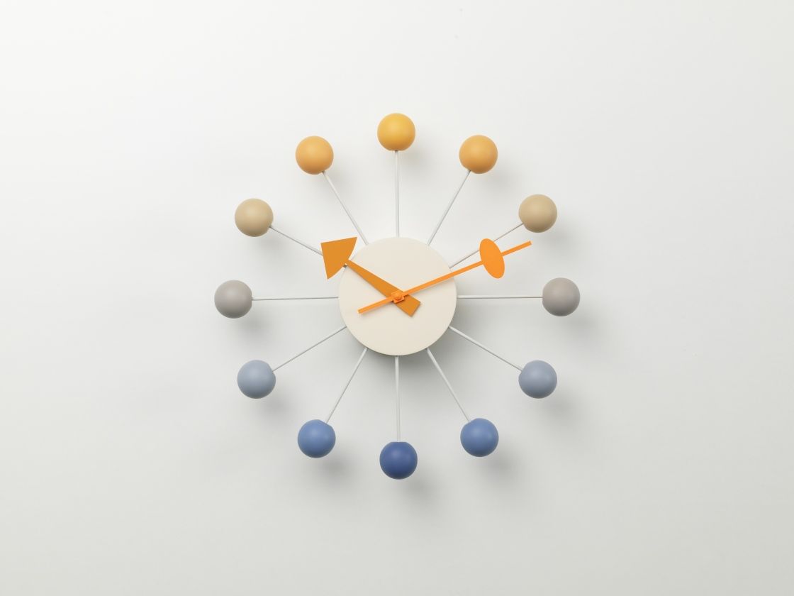 Ball Clock Wall Clock Sunrise Vitra LIMITED EDITION  