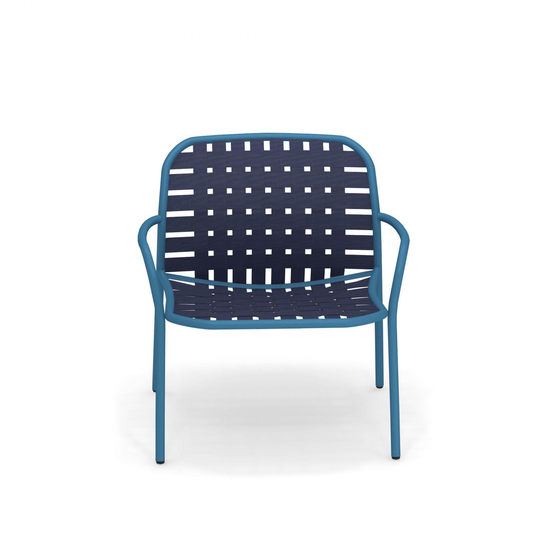 Yard Lounge Chair Sessel Emu mattweiß - braun