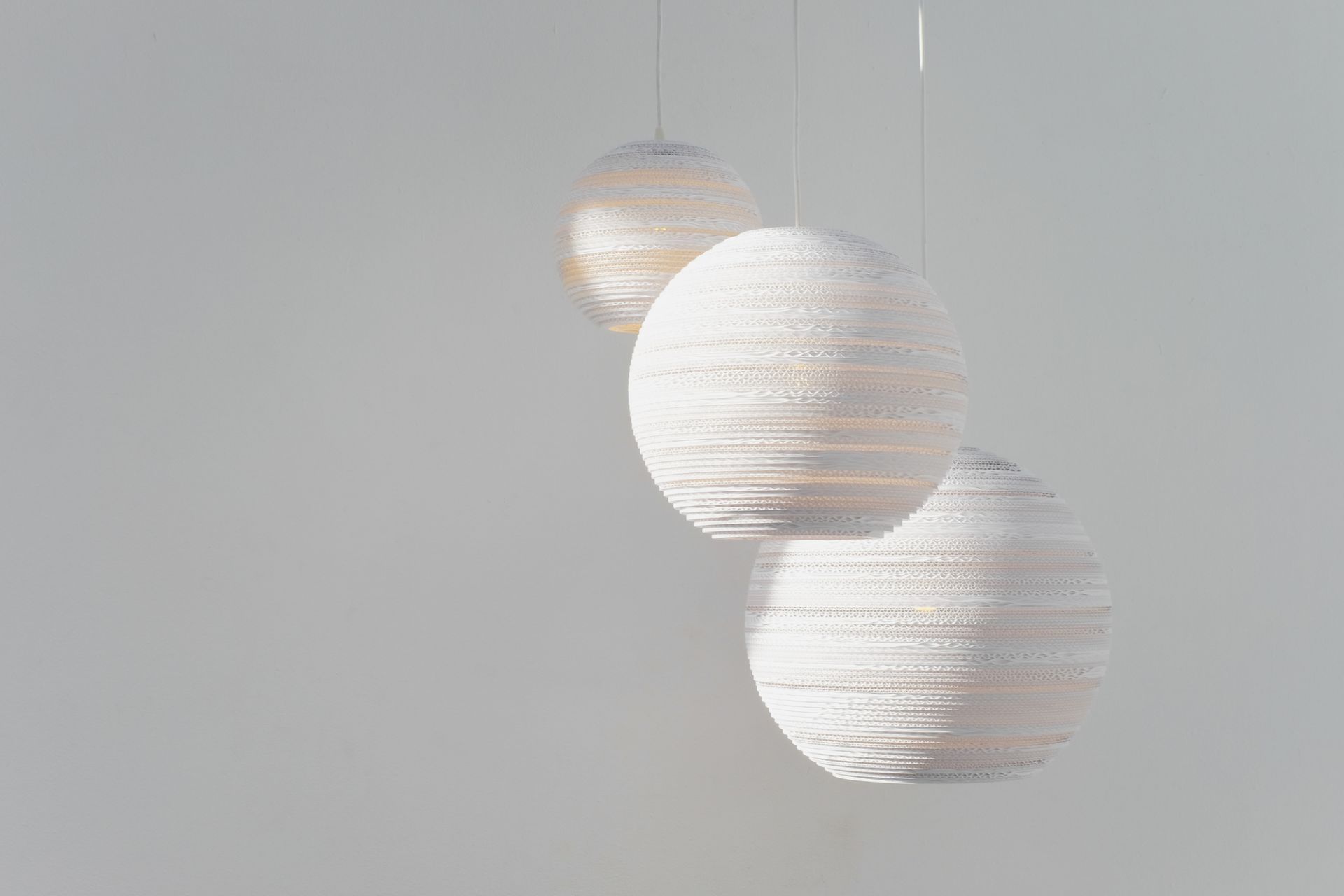 Scraplights Moon 18 Pendant lamp White Graypants
