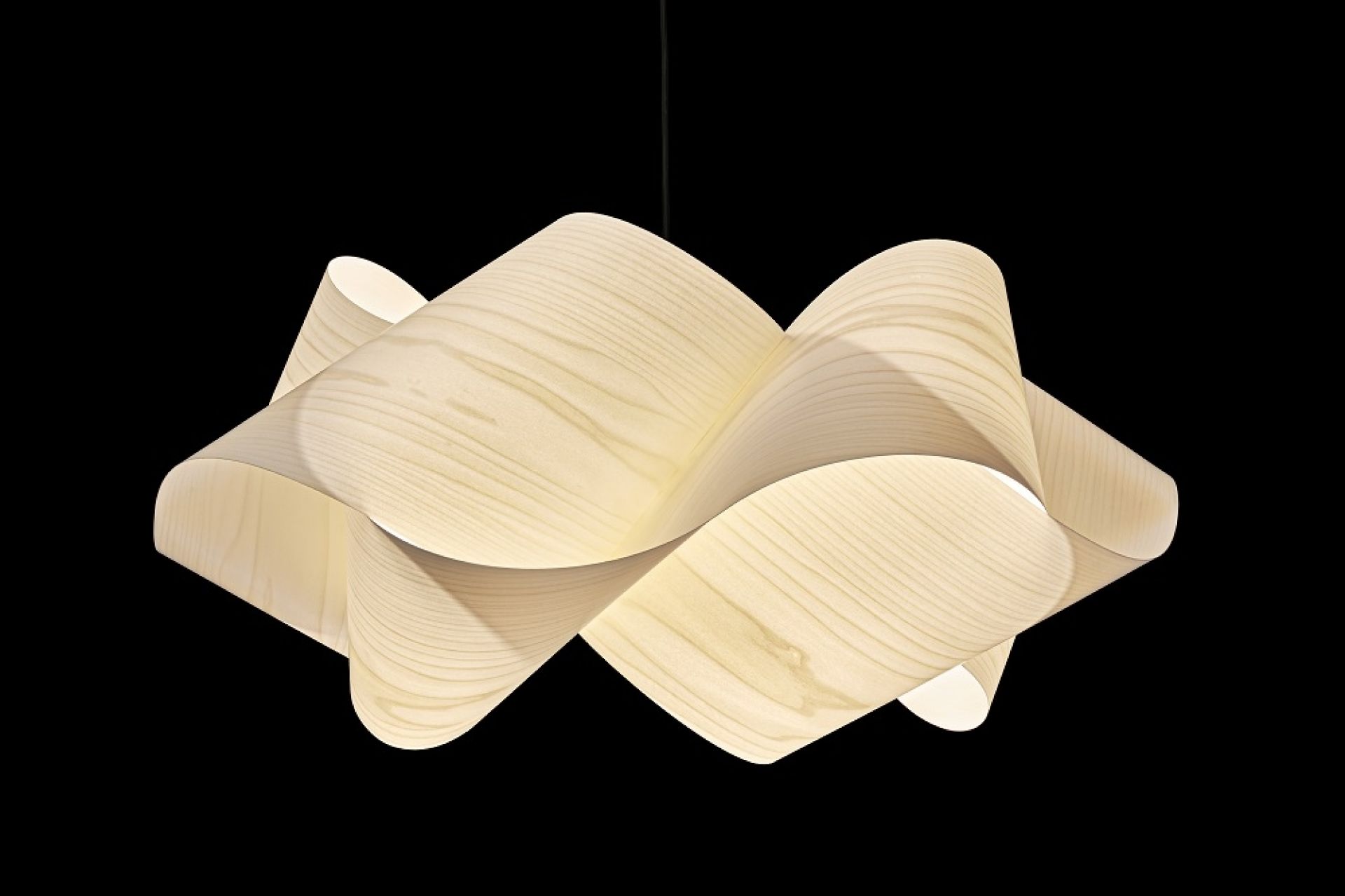 Swirl pendant light small ELFENBEINWEISS / SUSPENSION NICKEL LZF Lamps SINGLE PIECES