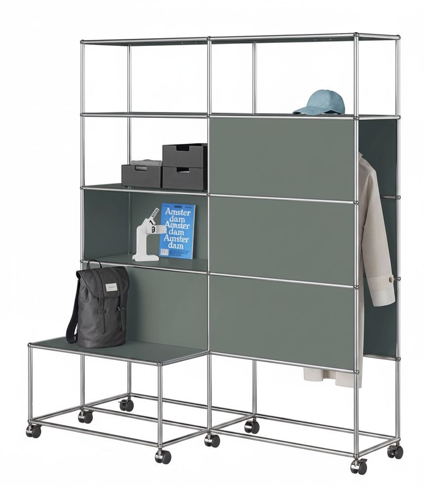 Wardrobe with castors USM Haller
