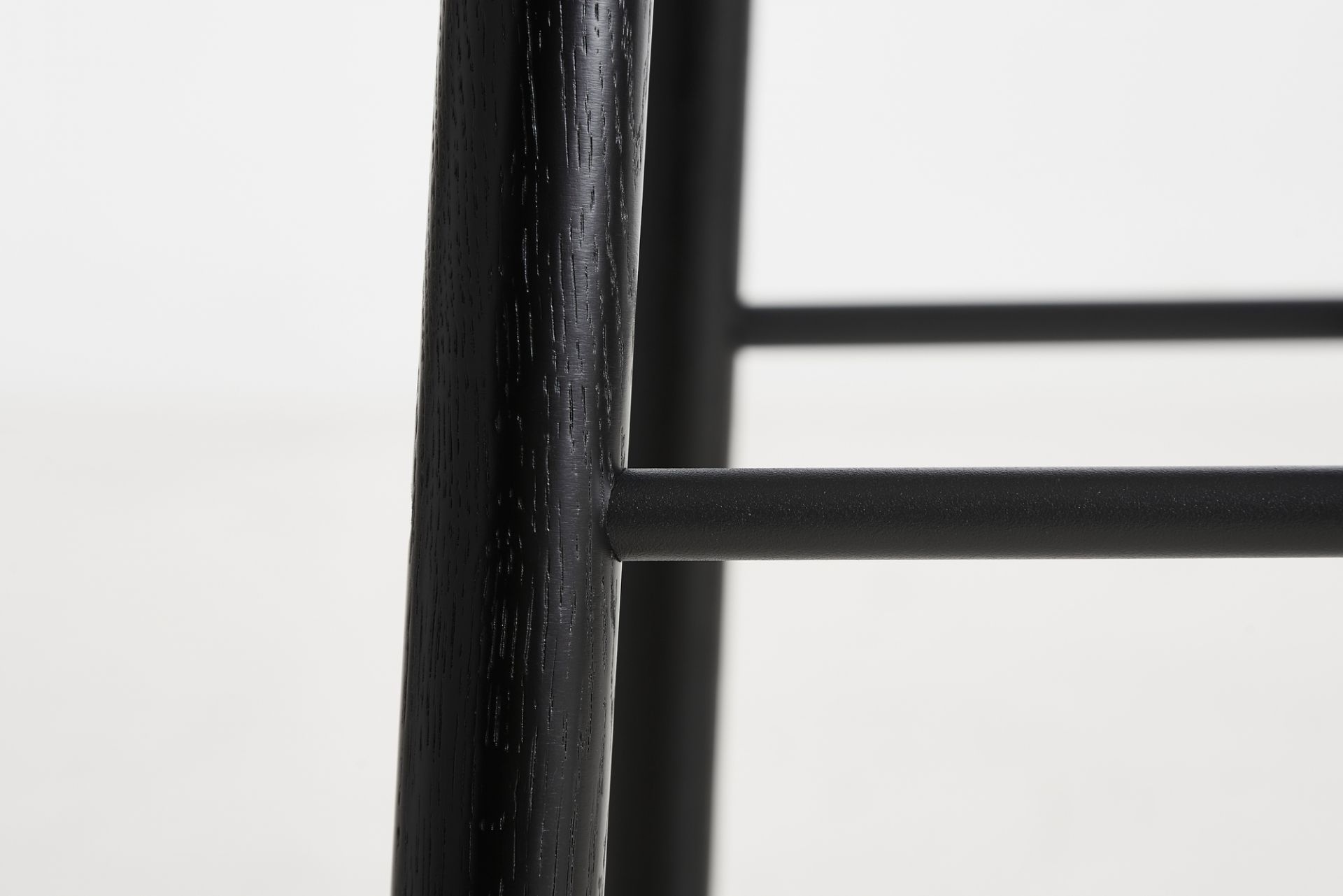 Mono Barstool Black Painted Ash Woud