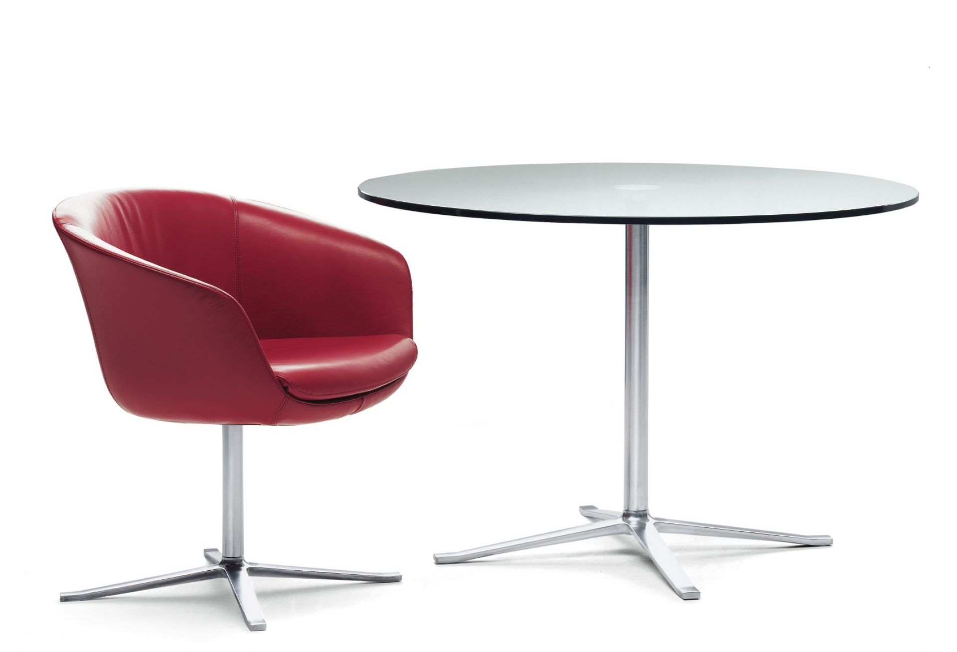 BOB Armchair on 4-leg cross Walter Knoll