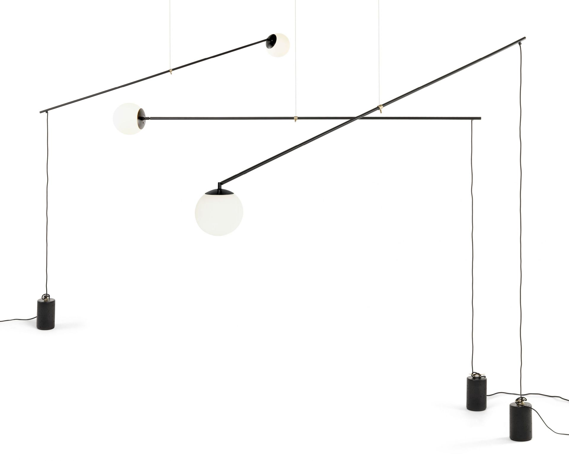 Bitta suspension lamp satin gold Mogg