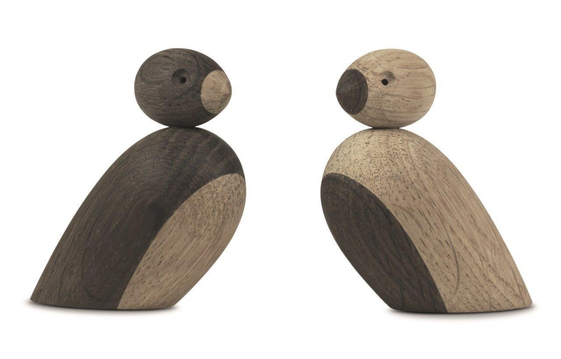 Pair of sparrows wooden figures Kay Bojesen SINGLE PIECES