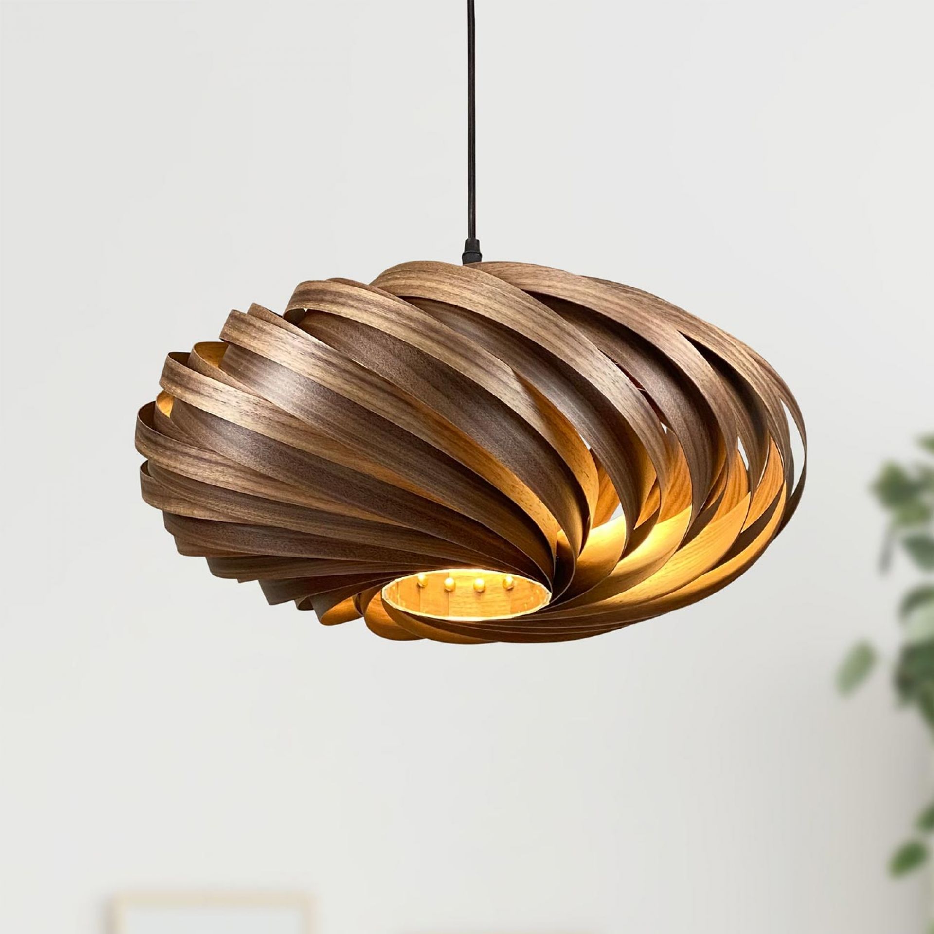 Veneria Pendant lamp Ø50 cm Walnut Gofurnit