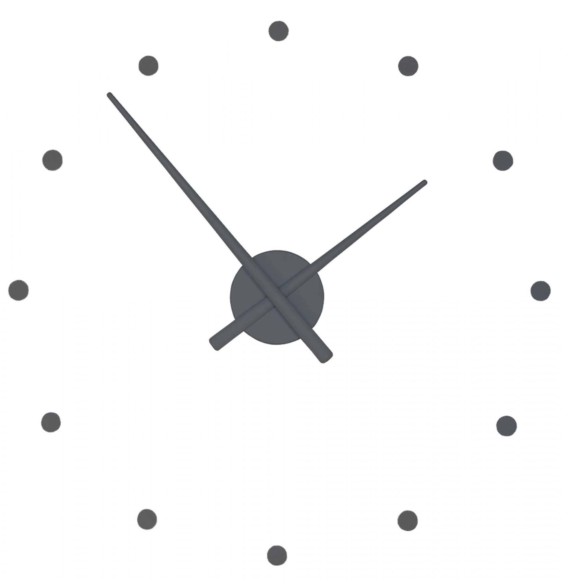OJ wall clock gray nomon