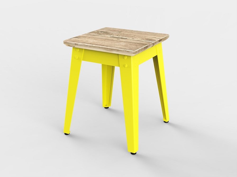 6Grad Outdoor Stool Jan Cray Sulfur Yellow Lumber raw