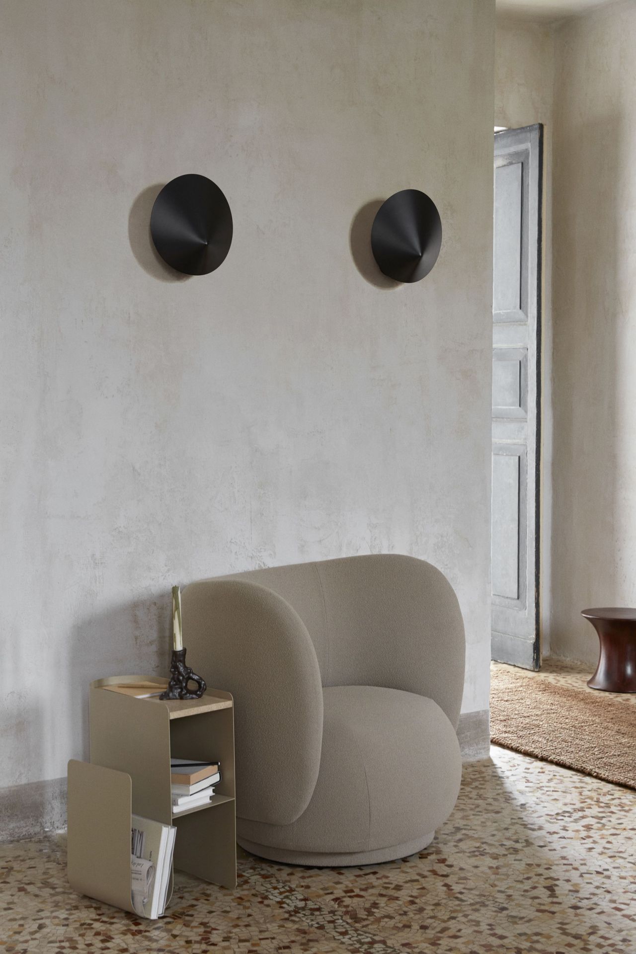 Arum Sconce Black Ferm Living