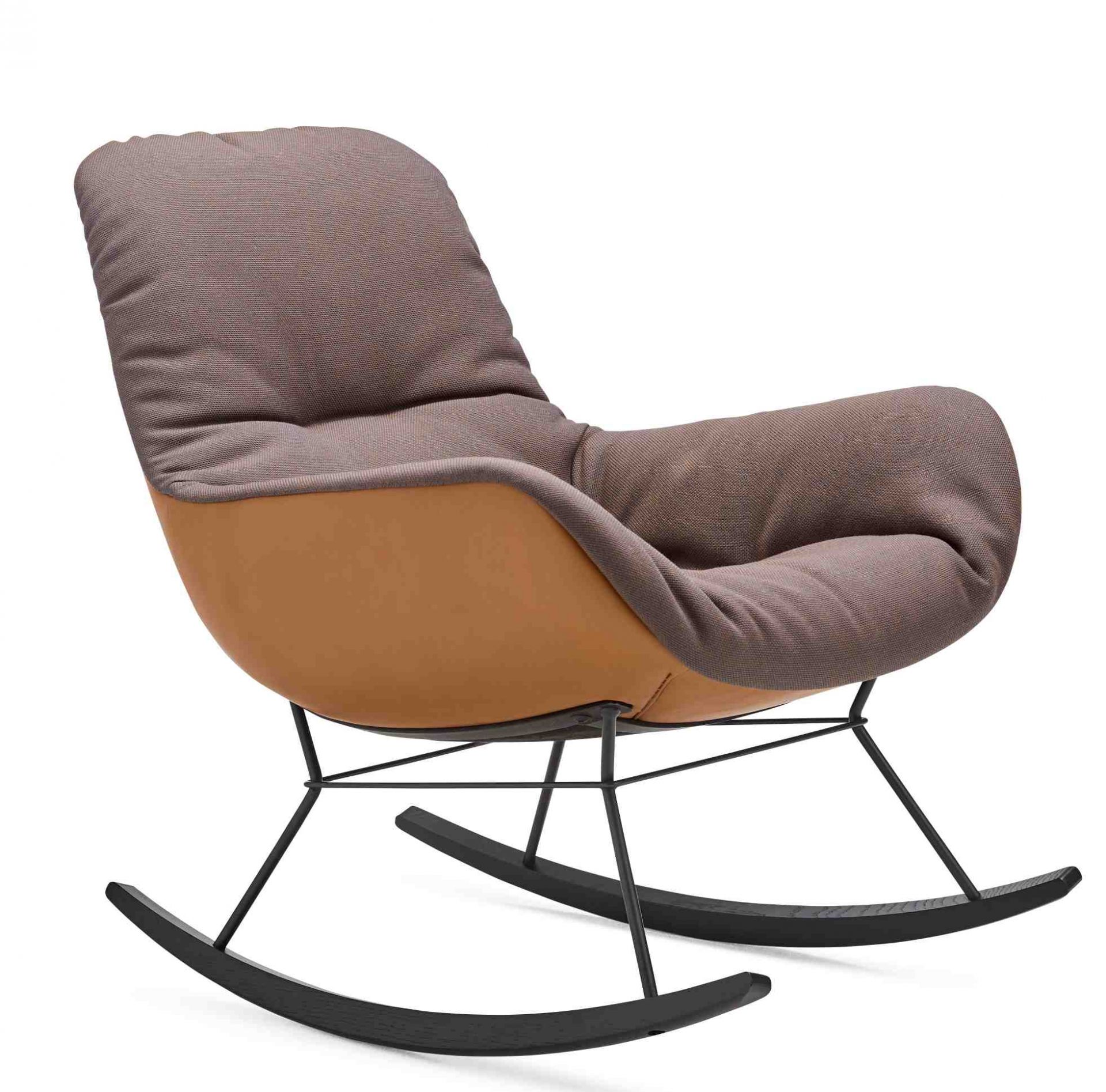 Leya Rocking Lounge Chair Freifrau Manufaktur