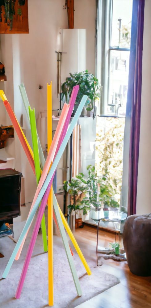 301 Sciangai Coat Rack 50 Multicoloured Zanotta