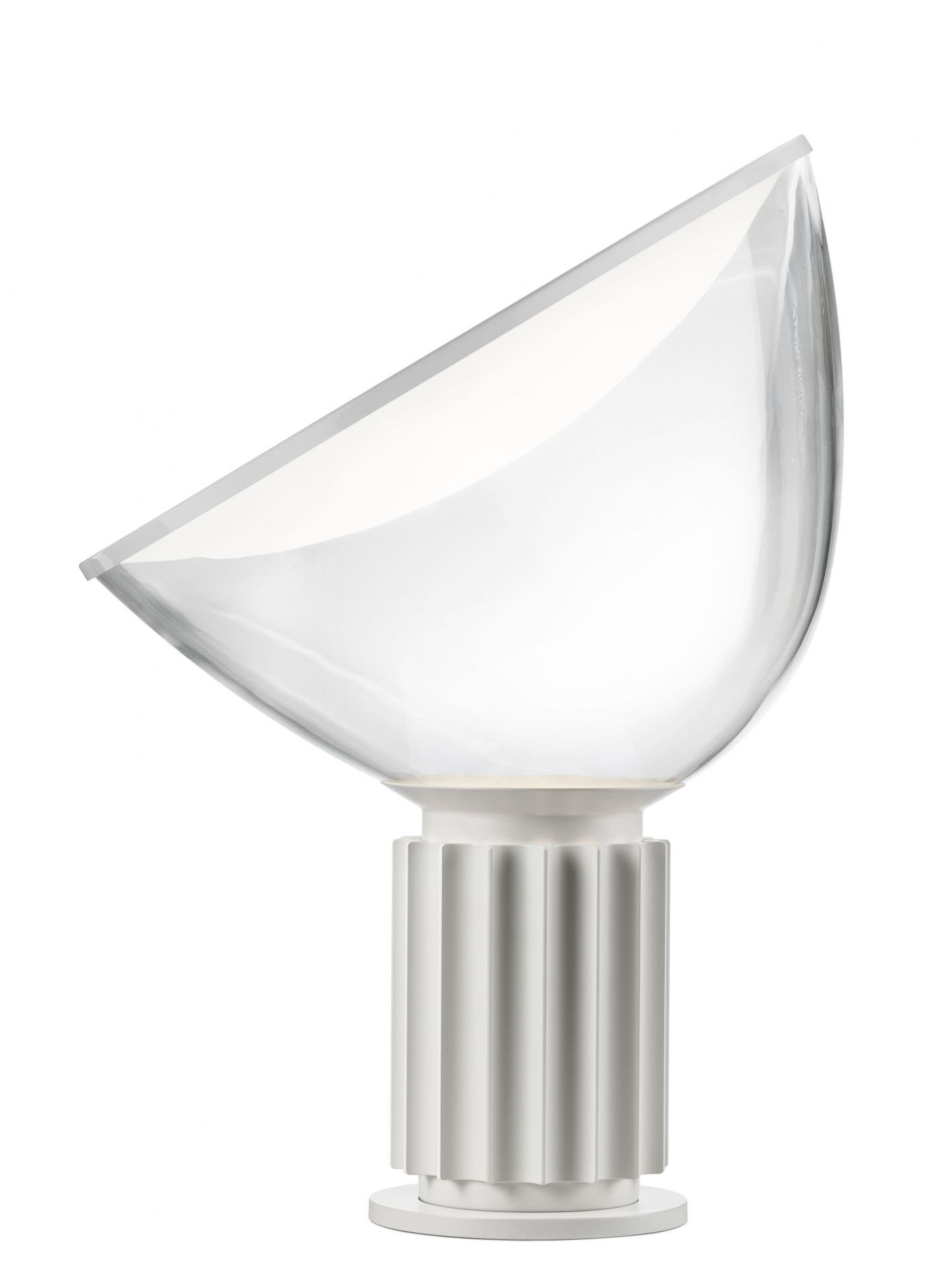 Taccia LED Glass White matt Table lamp Table lamp Flos 
