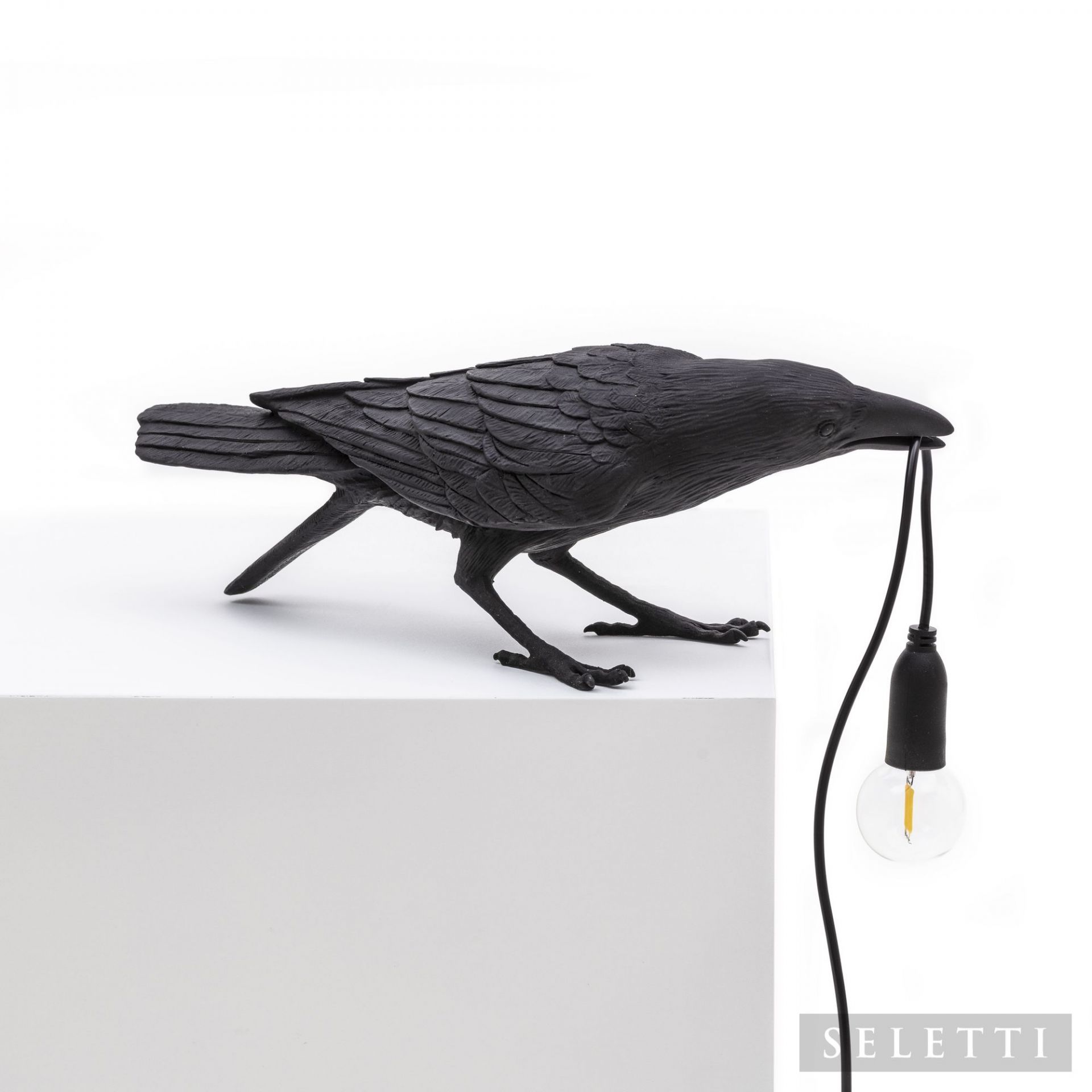 Bird Lamp Playing black Seletti