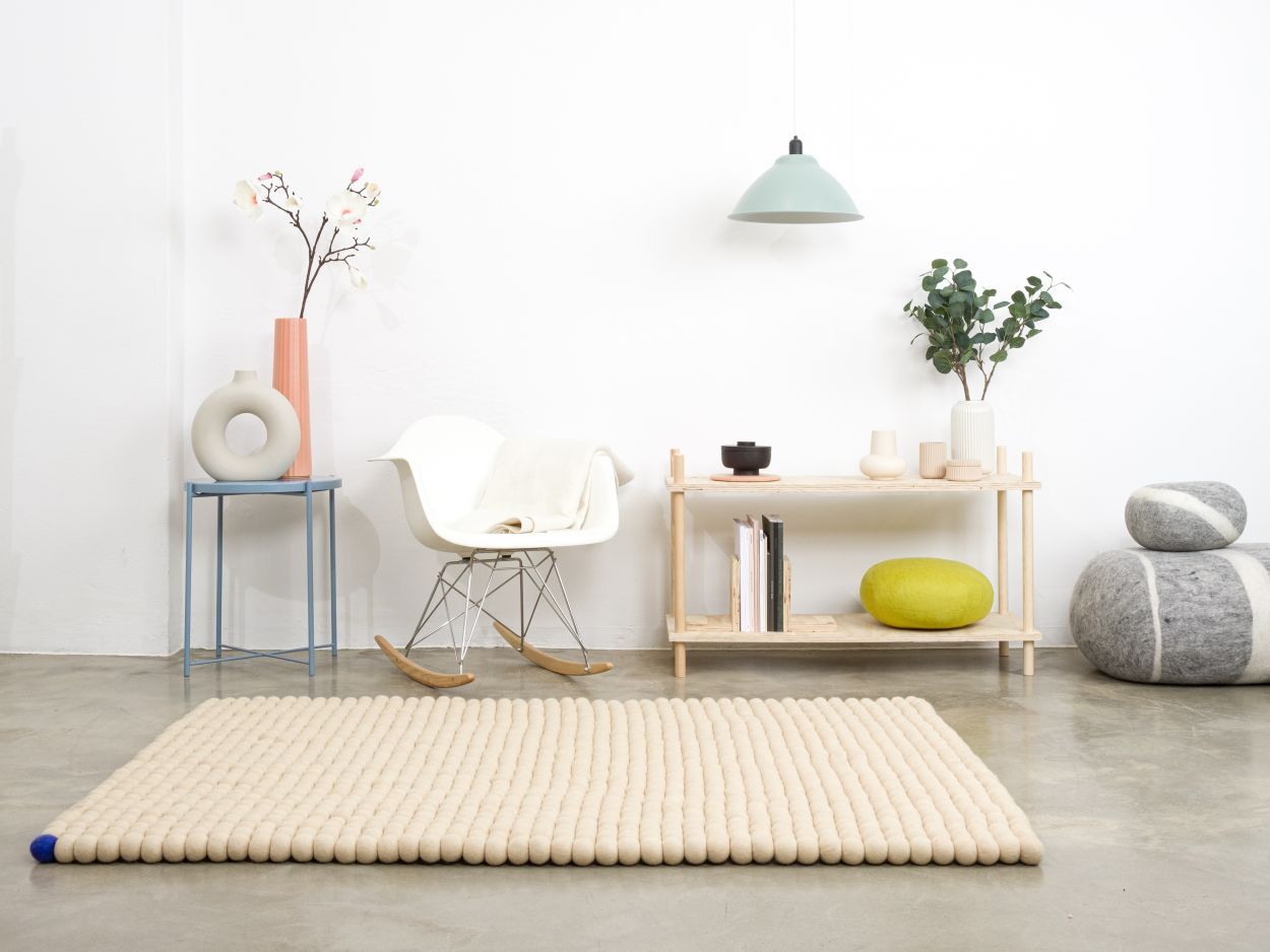 Big One Rectangular Felt carpet 200 x 300 cm myfelt Beige